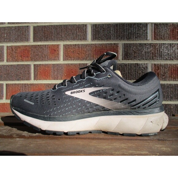 Brooks Womens Ghost 13 Gray Pink Running Athletic Shoes Sneakers Size 7.5 B - Picture 9 of 16